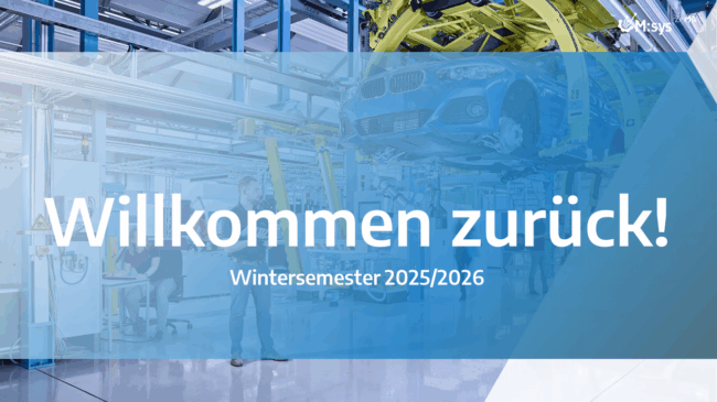 Willkommen zurück WS 25-26